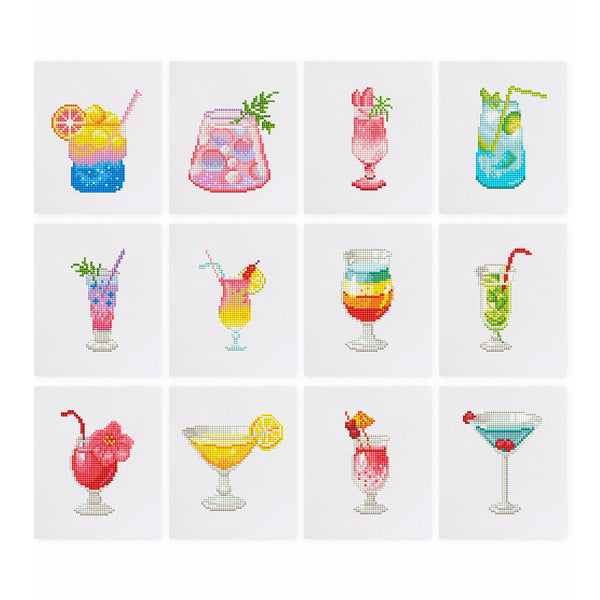 Colourful Cocktail Dreams 12 SET - Diamond Painting