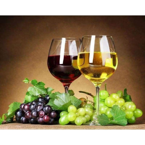 Grape Wine Full Drill - 5D Diy Diamond Painting Kits  Mosaic - NEEDLEWORK KITS