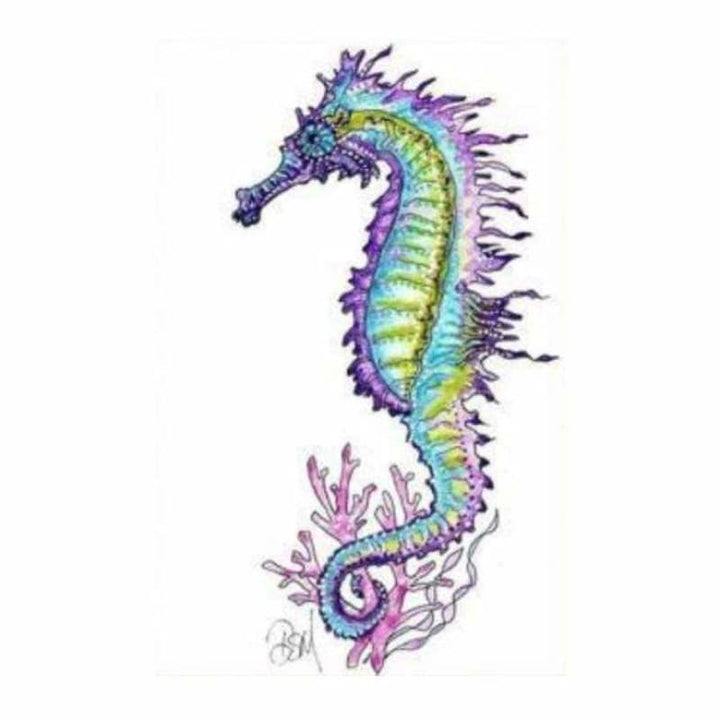 Hot Sale Hippocampi Diy Full Drill - 5D Crystal Diamond Painting Kits QB0054 - NEEDLEWORK KITS