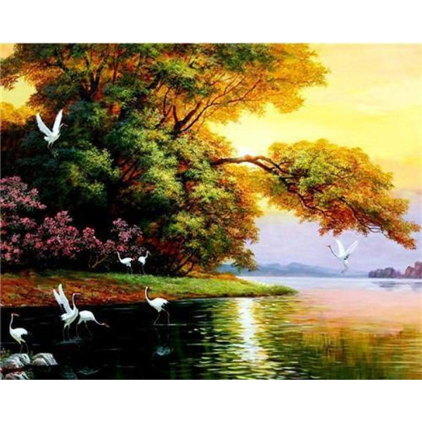 Hot Sale Popular Landscape Natural Full Drill - 5D Diy Diamond Painting Kits VM7213 - NEEDLEWORK KITS