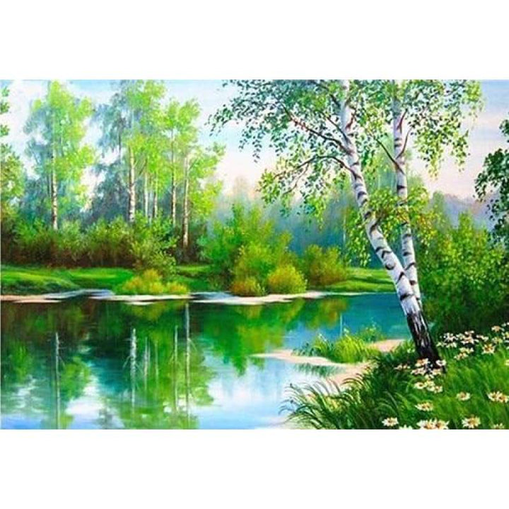 2019 New Hot Sale Natural Scenery 5d Diy Diamond Cross Stitch VM1209 - NEEDLEWORK KITS