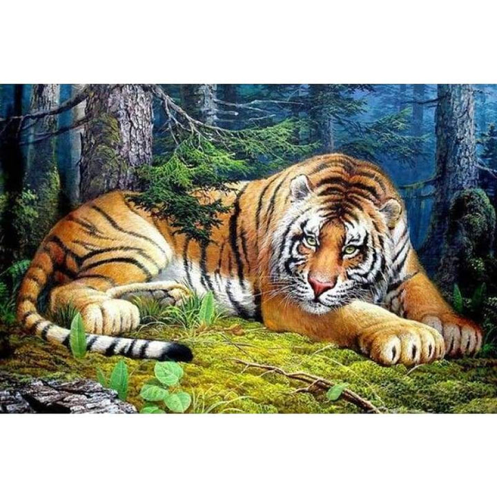 2019 New Hot Sale Tigers 5D Diy Diamond Mosaic Cross Stitch Kits VM7556 - NEEDLEWORK KITS