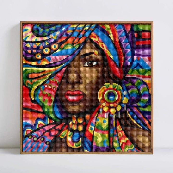 Special Colorful Woman Pattern Full Drill - 5D Diy Diamond Painting Kits VM8012 - NEEDLEWORK KITS