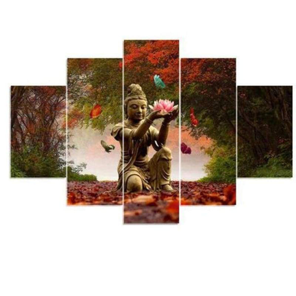 Full Drill - 5D DIY Diamond Painting Kits 5pcs Heavenly Buddha Religion - NEEDLEWORK KITS