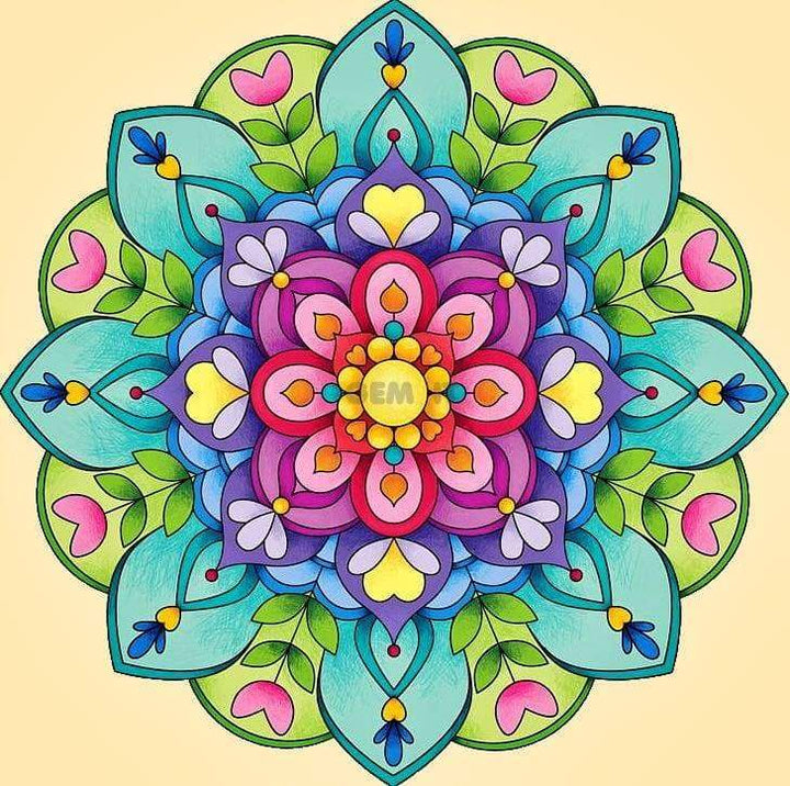 Mandala pattern. Full Drill Diamond Painting Abstract - NEEDLEWORK KITS