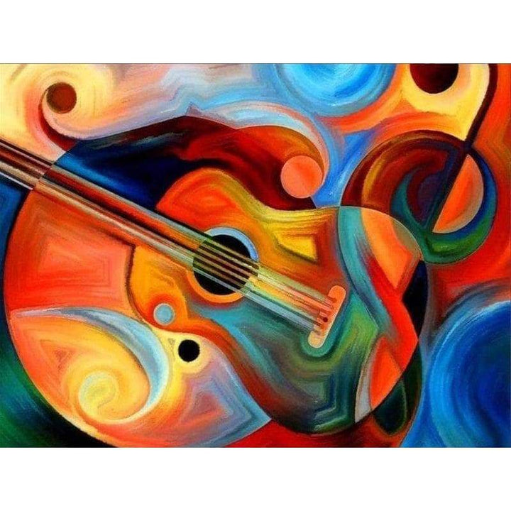 Abstract Guitar - Full Drill Diamond Painting - NEEDLEWORK KITS