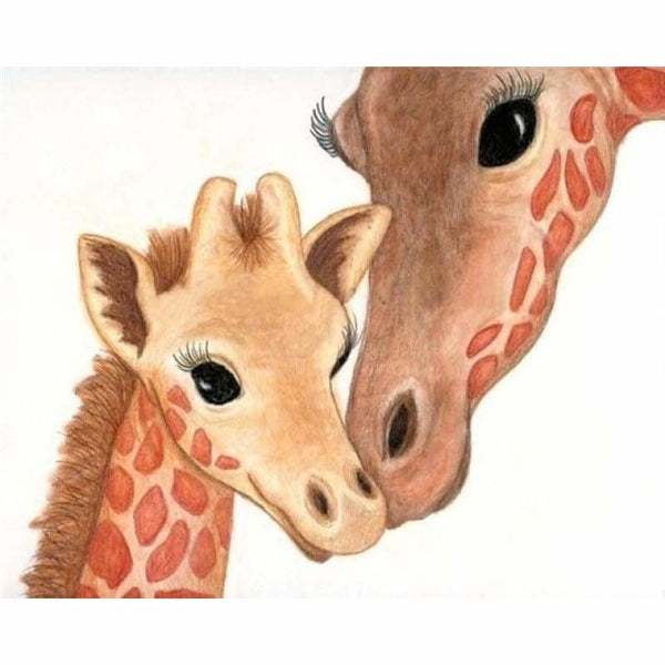 Cheap Mosaic Cute Giraffe Full Drill - 5D Diy Diamond 