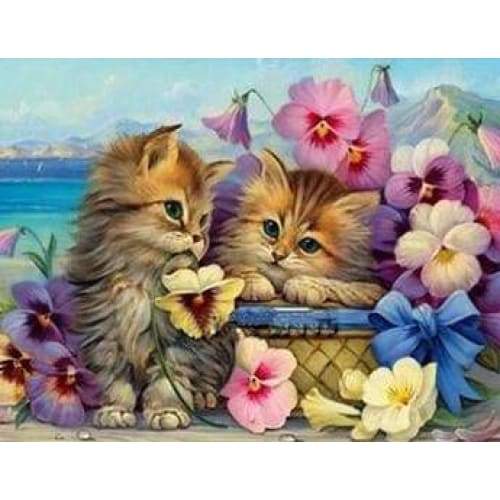 Cute Kittens - Full Drill Diamond Painting - Special Order -