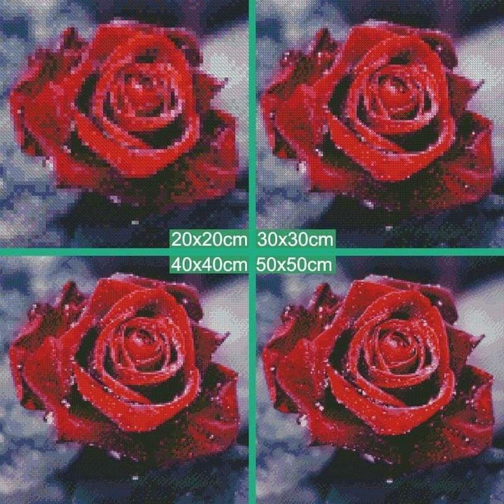 Dream Red Rose Full Drill - 5D Diy Diamond Painting Flowers 