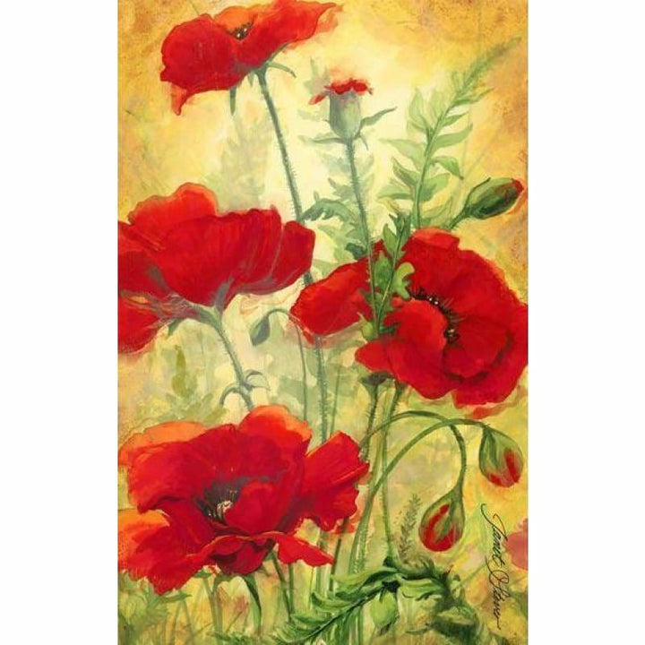 Full Drill - 5D Diamond Painting Kits Red Flowers - 4