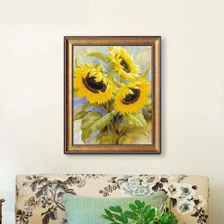 Full Drill - 5D Diamond Painting Kits Special Sunflowers - 