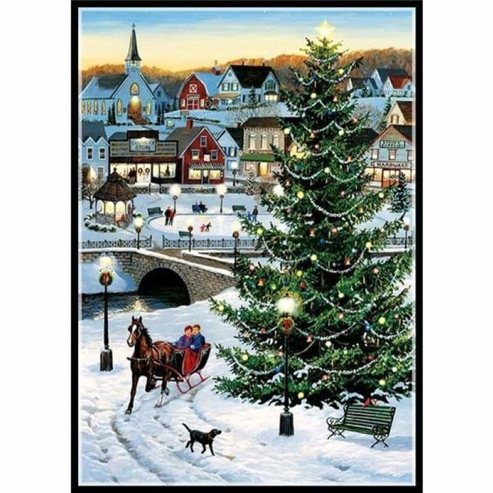 Full Drill - 5D Diamond Painting Kits Winter Christmas Tree 