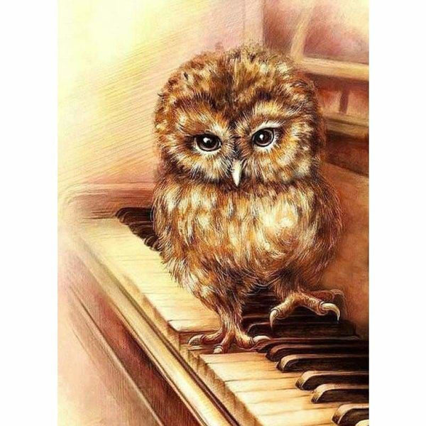 Full Drill - 5D DIY Diamond Painting Animal Owl Embroidery 