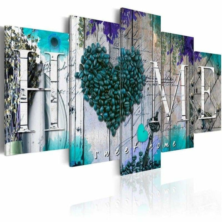 Full Drill - 5D DIY Diamond Painting Kits 5pcs Sweet Home 