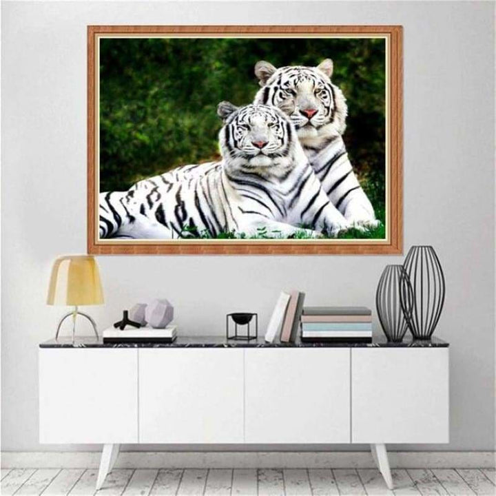 Full Drill - 5D DIY Diamond Painting Kits Animal Tigers 