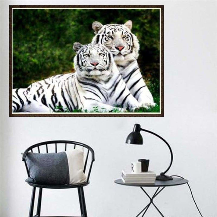 Full Drill - 5D DIY Diamond Painting Kits Animal Tigers 