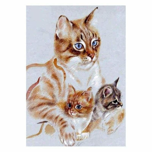 Full Drill - 5D DIY Diamond Painting Kits Artistic Cat 