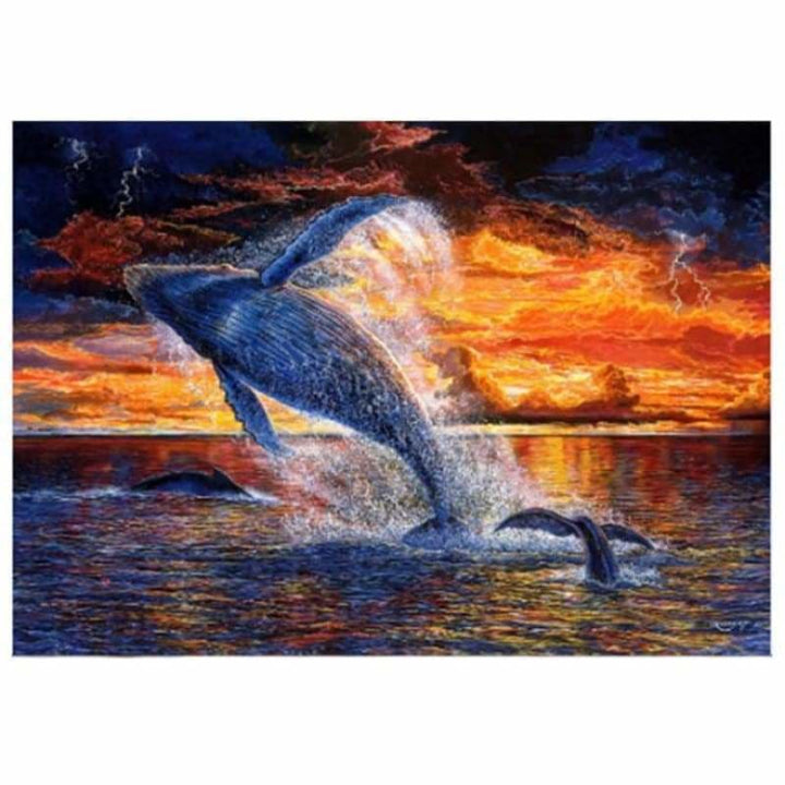 Full Drill - 5D DIY Diamond Painting Kits Artistic Dolphin -