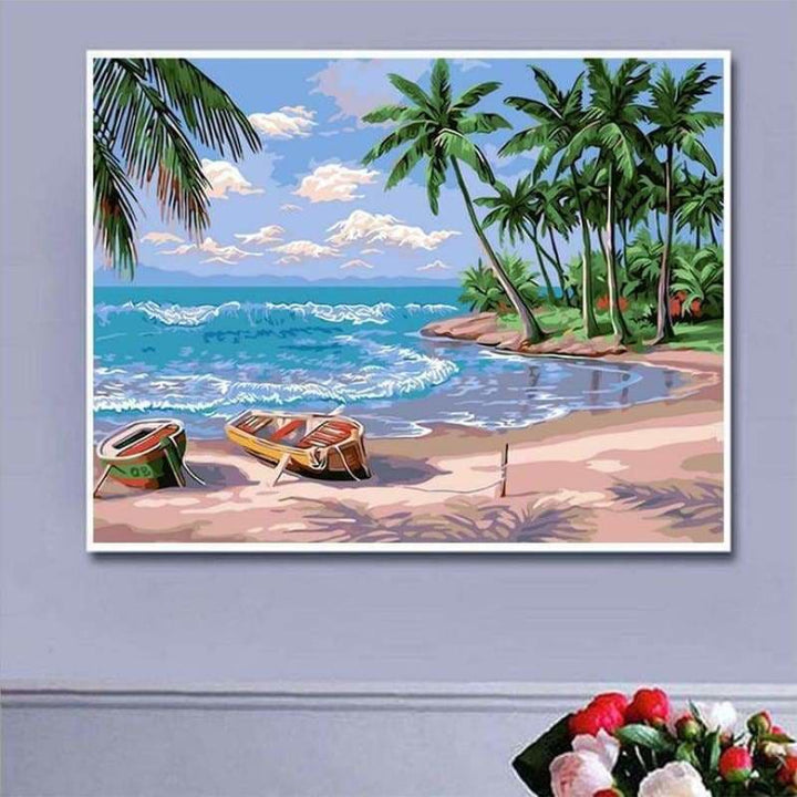 Full Drill - 5D DIY Diamond Painting Kits Beach Summer Scene