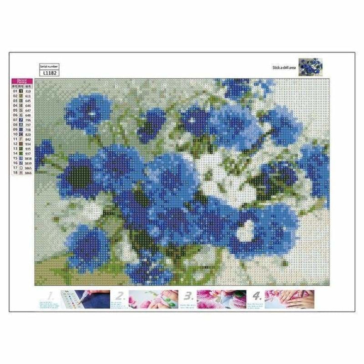 Full Drill - 5D DIY Diamond Painting Kits Beautiful Blue 