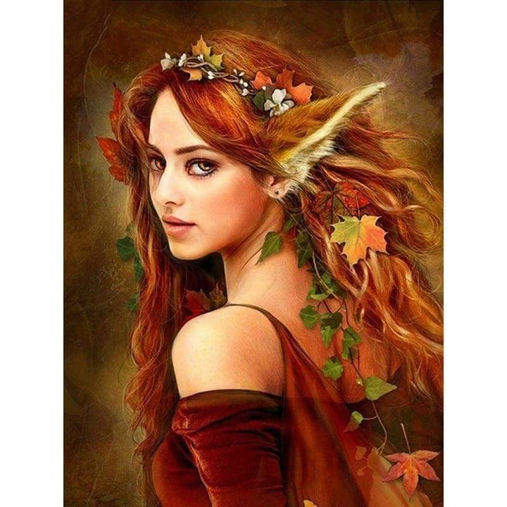 Full Drill - 5D DIY Diamond Painting Kits Beautiful Girl Elf