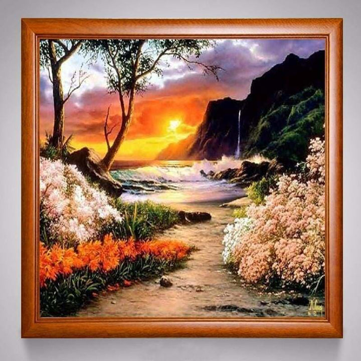 Full Drill - 5D DIY Diamond Painting Kits Beautiful Sunset 