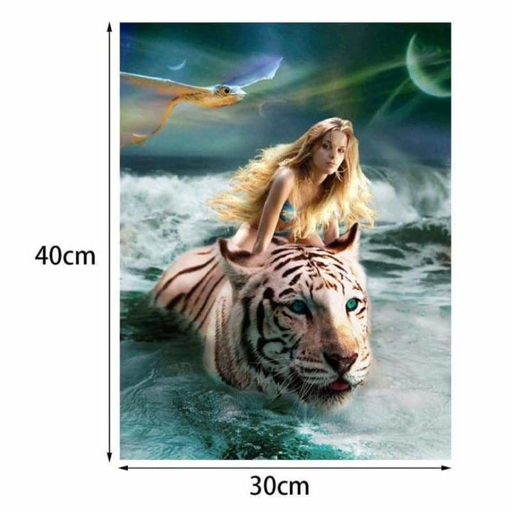 Full Drill - 5D DIY Diamond Painting Kits Beauty And Animal 