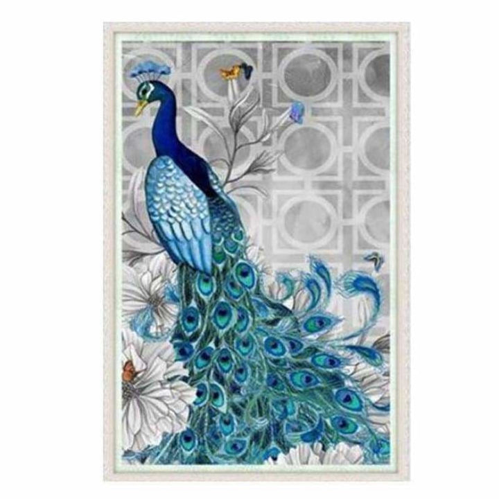 Full Drill - 5D DIY Diamond Painting Kits Blue Peacock - 5