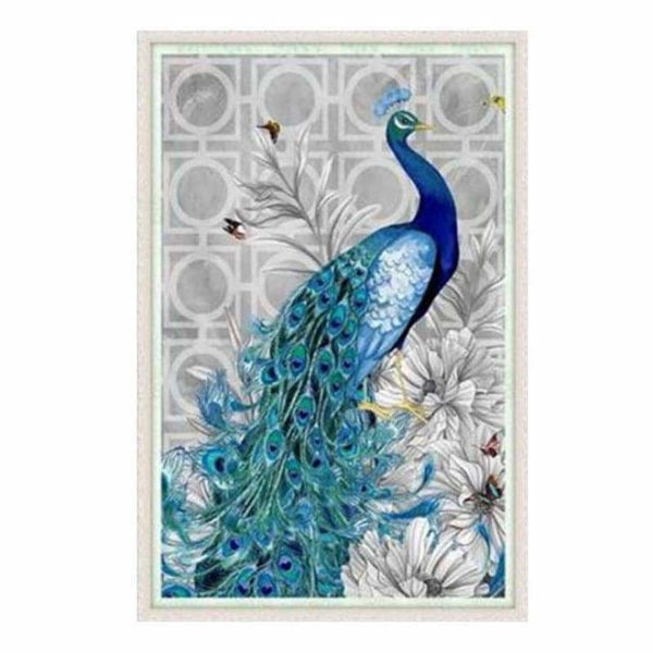 Full Drill - 5D DIY Diamond Painting Kits Blue Peacock - 5