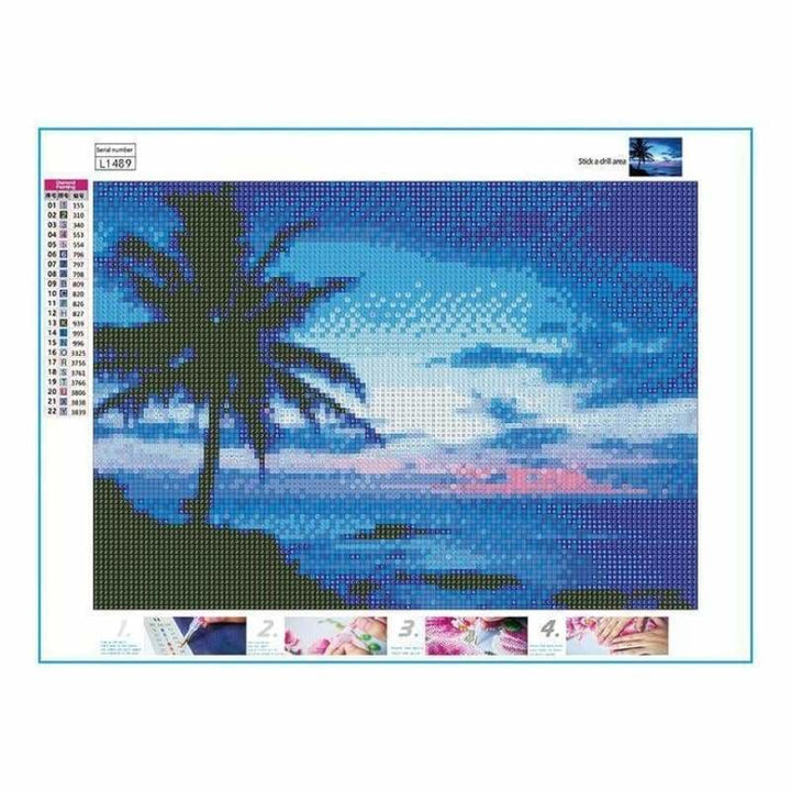 Full Drill - 5D DIY Diamond Painting Kits Blue Style Sea 