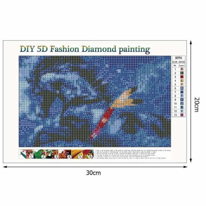 Full Drill - 5D DIY Diamond Painting Kits Cartoon Blue Dream