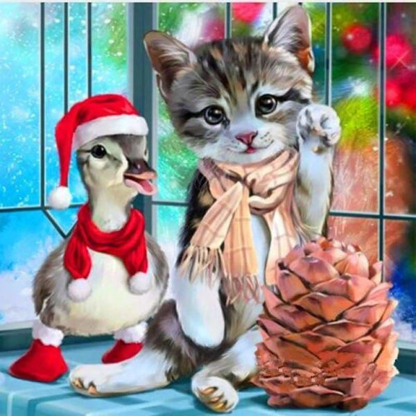 Full Drill - 5D DIY Diamond Painting Kits Cartoon Christmas 