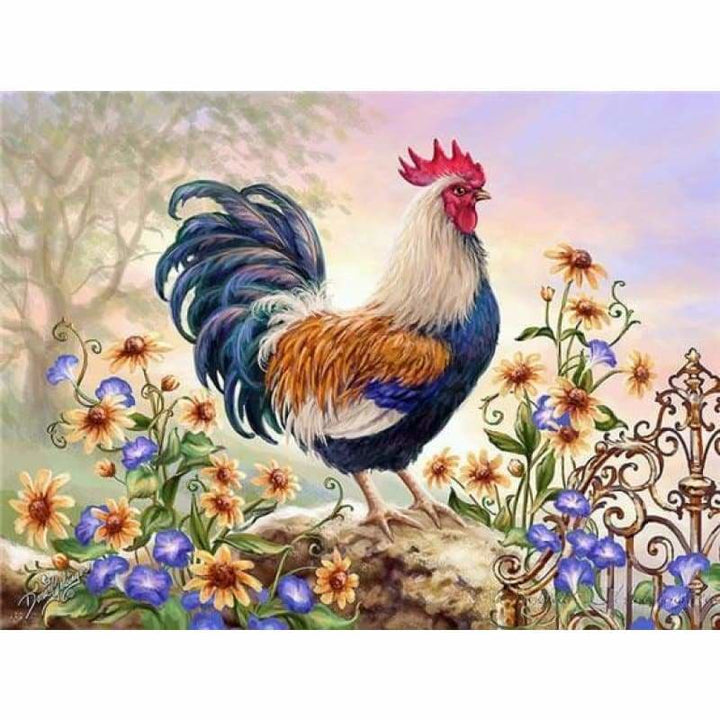 Full Drill - 5D DIY Diamond Painting Kits Cartoon Cock - 4