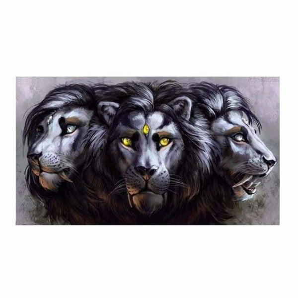 Full Drill - 5D DIY Diamond Painting Kits Cartoon Cool Lion 