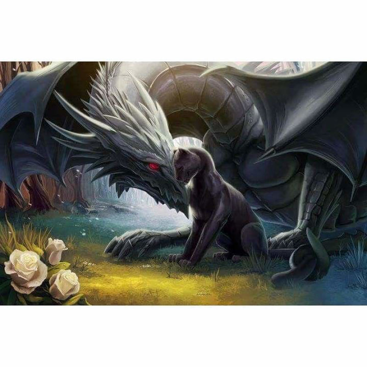 Full Drill - 5D DIY Diamond Painting Kits Cartoon Dragon and