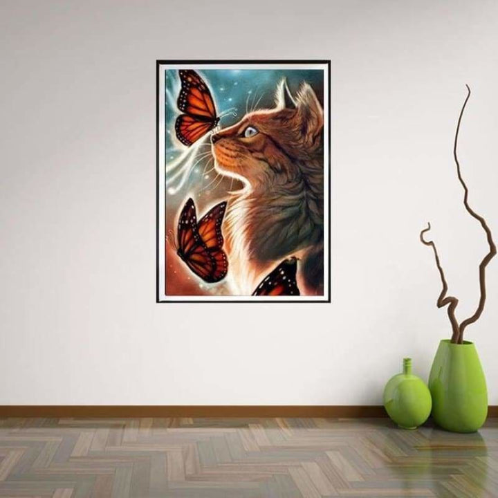 Full Drill - 5D DIY Diamond Painting Kits Cartoon Dream Cat 