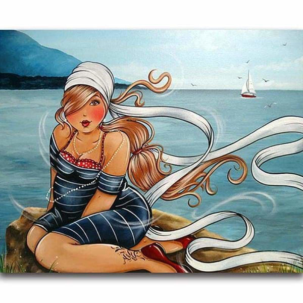 Full Drill - 5D DIY Diamond Painting Kits Cartoon Fat Woman 