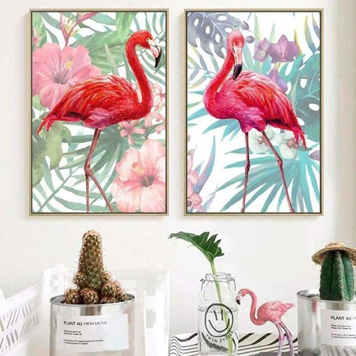 Full Drill - 5D DIY Diamond Painting Kits Cartoon Flamingo - NEEDLEWORK KITS