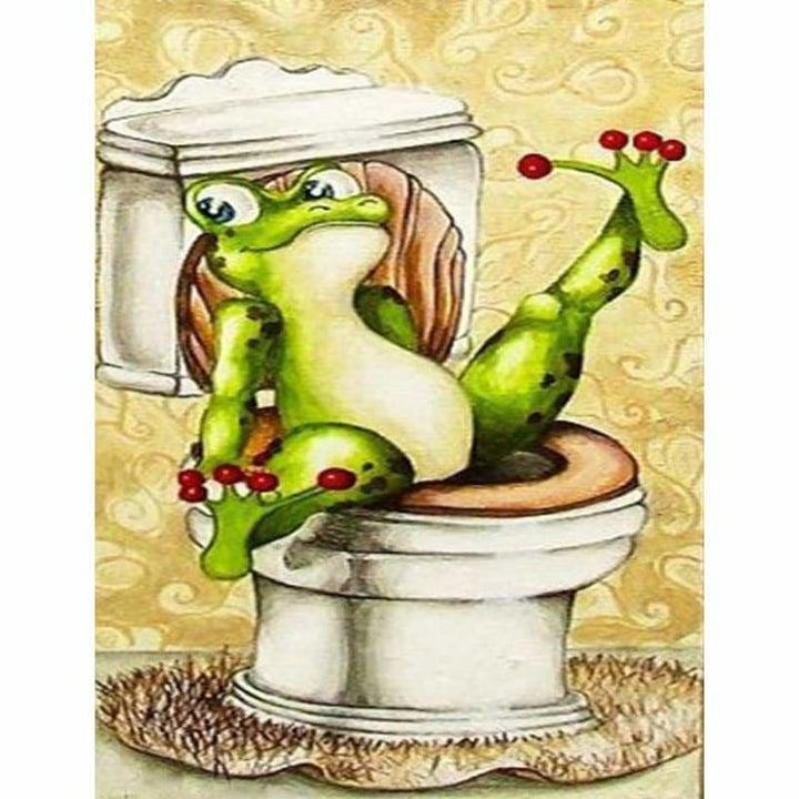 Full Drill - 5D DIY Diamond Painting Kits Cartoon Funny Frog