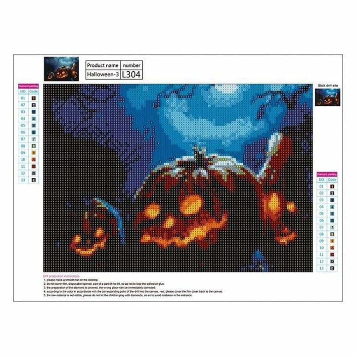 Full Drill - 5D DIY Diamond Painting Kits Cartoon Halloween 