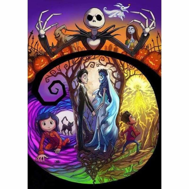 Full Drill - 5D DIY Diamond Painting Kits Cartoon Halloween 