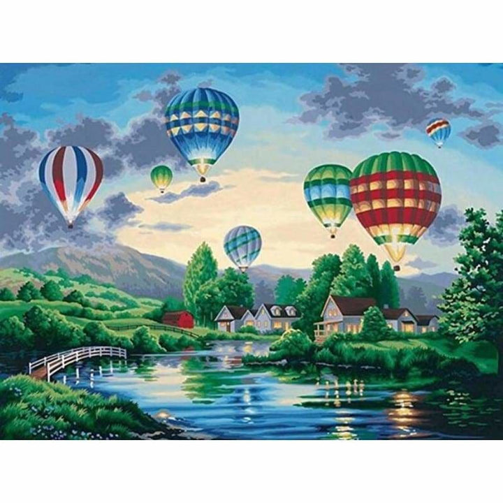 Full Drill - 5D DIY Diamond Painting Kits Cartoon Landscape 