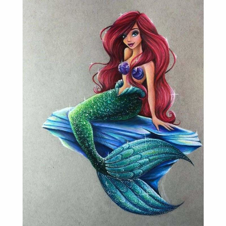 Full Drill - 5D DIY Diamond Painting Kits Cartoon Mermaid 