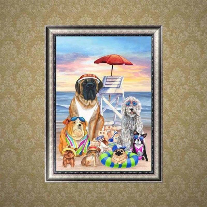 Full Drill - 5D DIY Diamond Painting Kits Cartoon Pet Dogs 