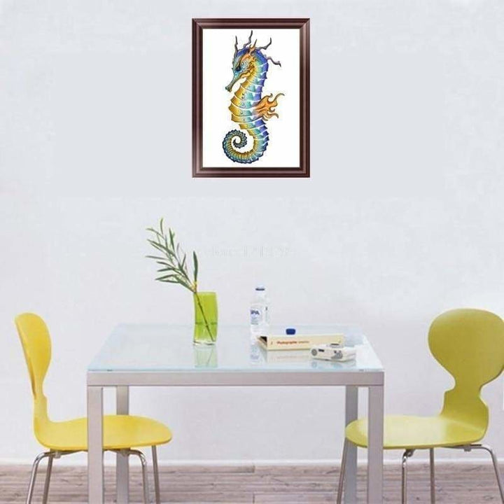 Full Drill - 5D DIY Diamond Painting Kits Cartoon Seahorse -