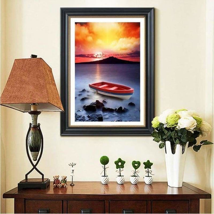 Full Drill - 5D DIY Diamond Painting Kits Cartoon Sunset 