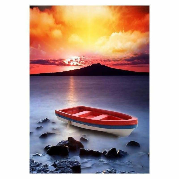 Full Drill - 5D DIY Diamond Painting Kits Cartoon Sunset 