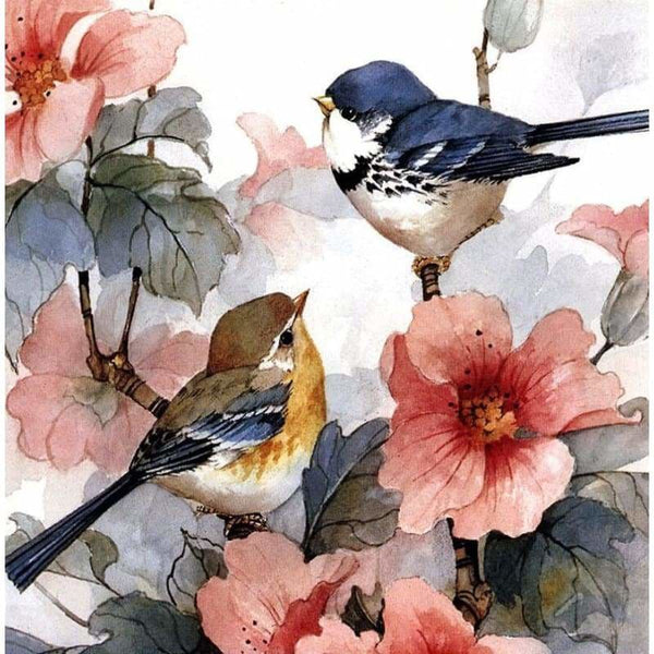 Full Drill - 5D DIY Diamond Painting Kits Cartoon Two Birds 