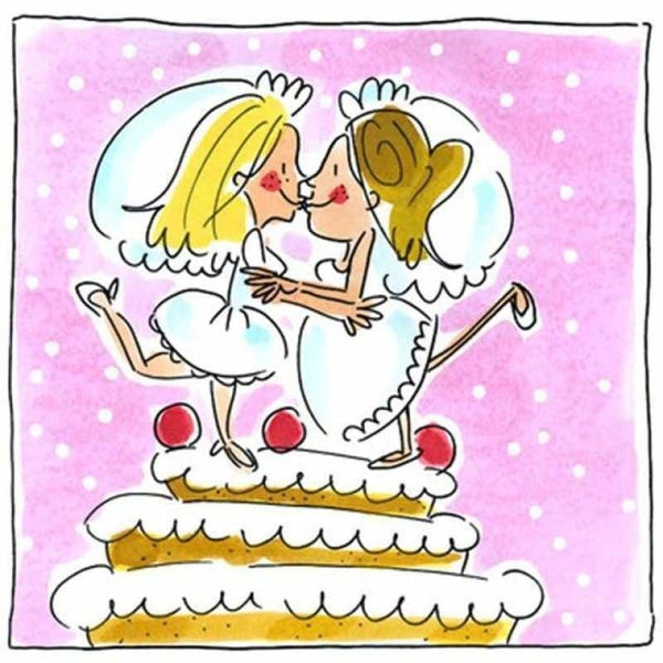 Full Drill - 5D DIY Diamond Painting Kits Cartoon Wedding Kiss Cake - NEEDLEWORK KITS