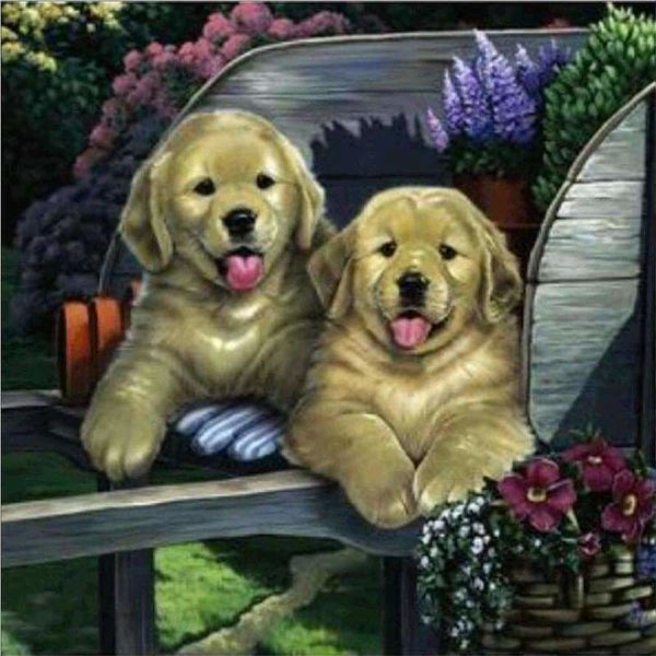 Full Drill - 5D DIY Diamond Painting Kits Cute Cartoon Dogs